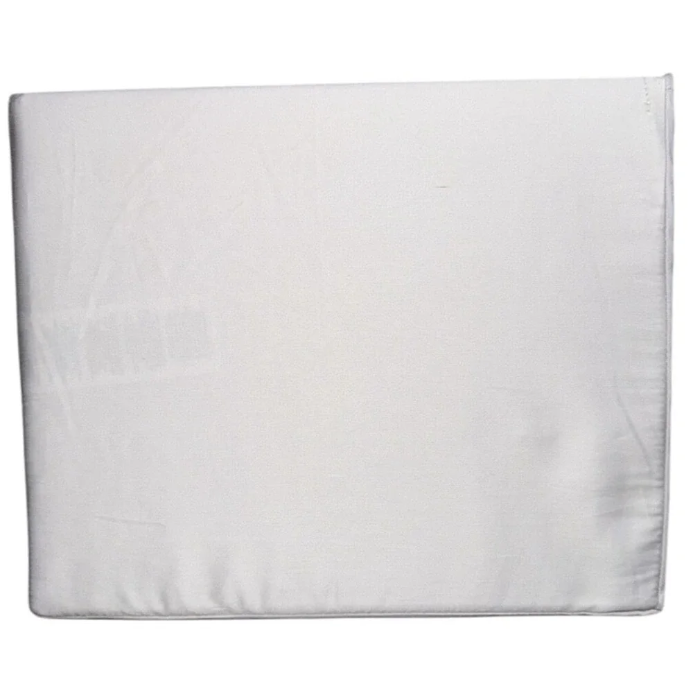 Ralph Lauren Queen Flat Sheet Organic‎ Cotton Sateen Platinum Gray NWT